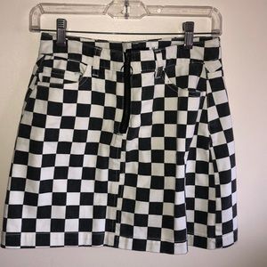 Checked Skirt UO